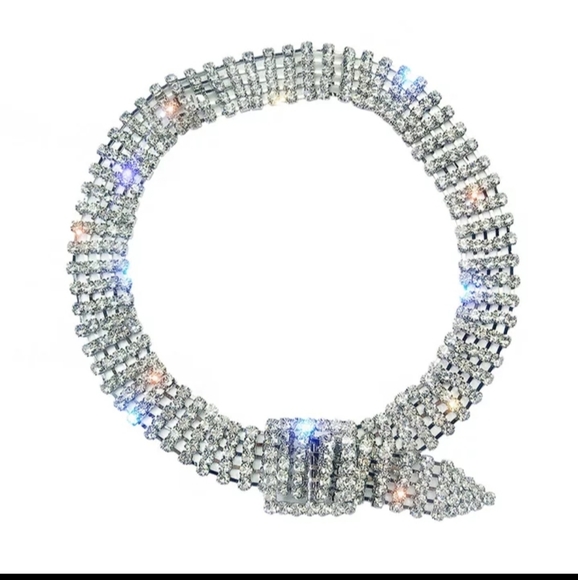 🎀Rhinestone Buckle Choker Necklace - Picture 2 of 8